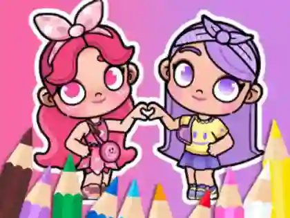 Juego Coloring Book: BFF In Avatar World en línea