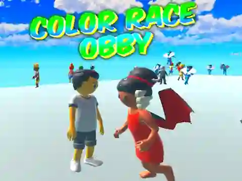 Juego Color Race Obby en línea