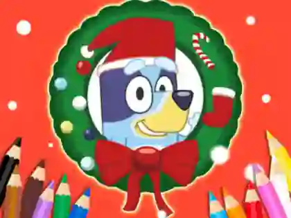 Juego Coloring Book: Bluey Santa Claus en línea
