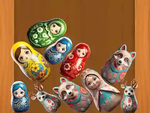 Juego Merge Matreshki en línea