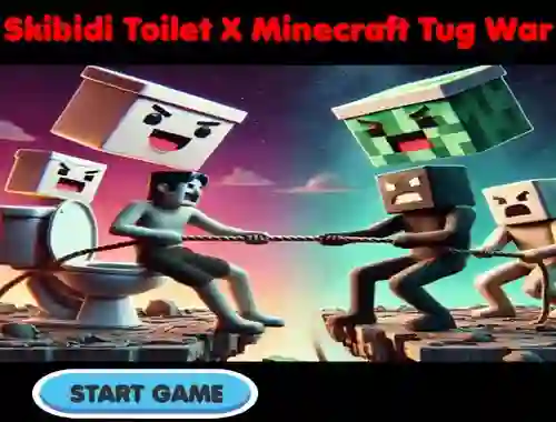 Juego Skibidi Toilet X Minecraft Tug War en línea