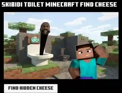Juego Skibidi Toilet Minecraft Find Cheese en línea