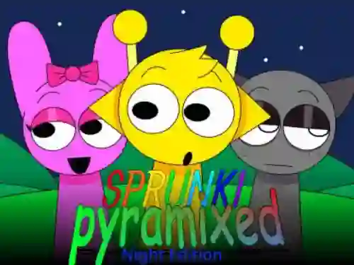 Juego Sprunki Pyramixed: Night Edition en línea