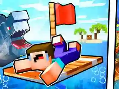 Juego Noob Raft: Ocean Survival en línea
