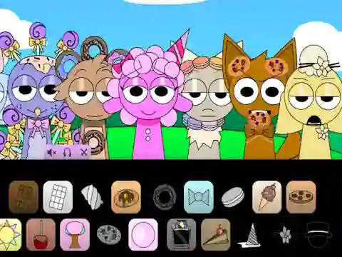 Juego Sprunki Dessert Sweetness en línea