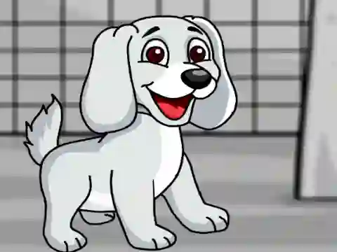 Juego Rescue the White Puppy from Cage en línea