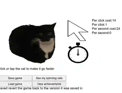 Juego Spinning Cat Clicker en línea