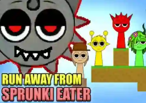 Juego Run Away From Sprunki Eater en línea