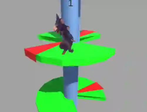 Juego Ratomilton Helix Jump en línea