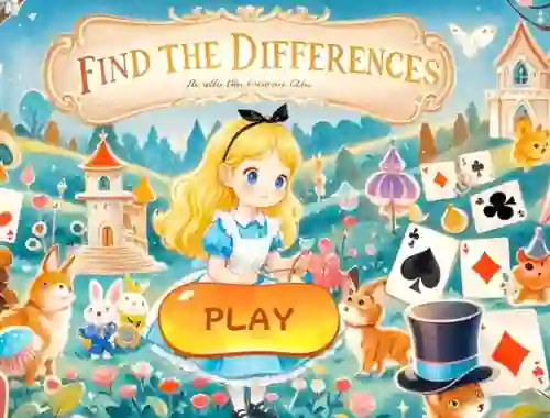 Juego Find The Differences: Alice In Wonderland en línea