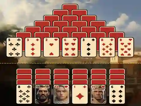 Juego Pyramid Solitaire Ancient Rome en línea