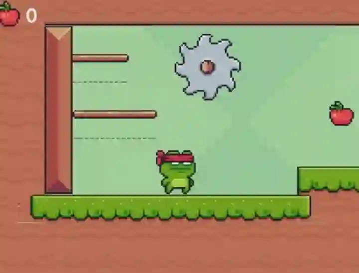 Juego Green Ninja Collects Apples en línea