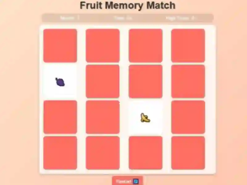Juego Fruit Memory Match en línea
