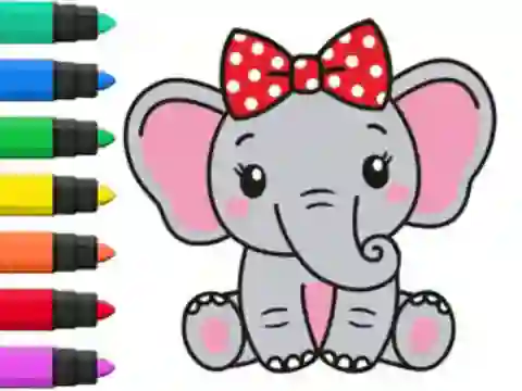 Juego Coloring Book: Elephant en línea
