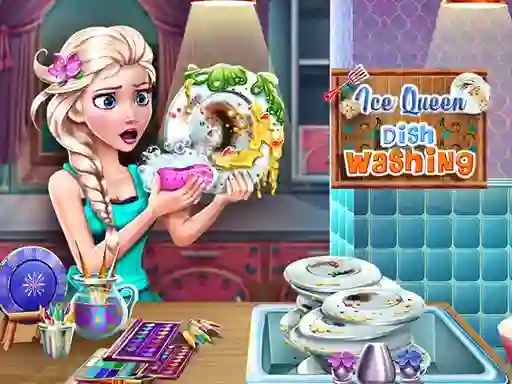 Juego Ice Queen Dish Washing en línea