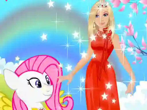 Juego Barbie and Pony Dressup en línea
