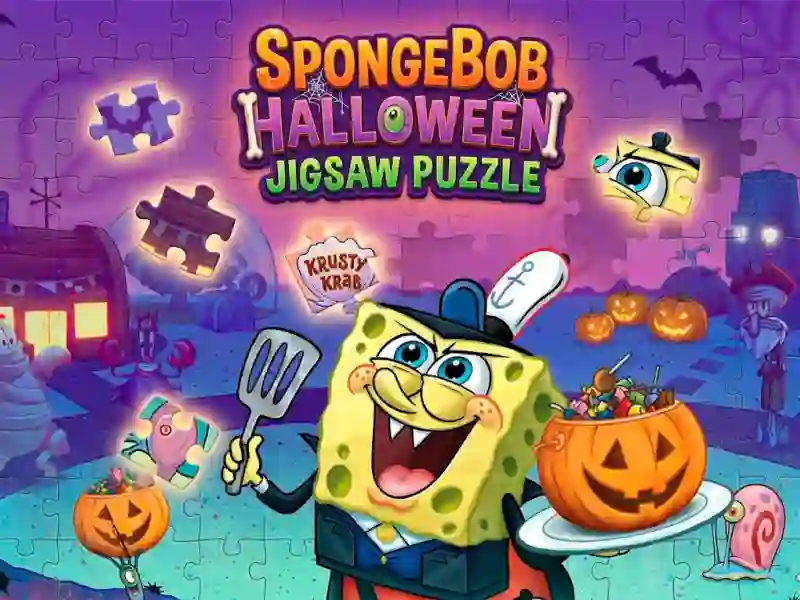 Juego SpongeBob Halloween Jigsaw Puzzle en línea