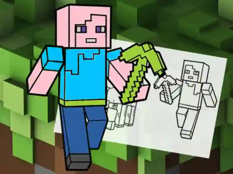 Juego Minecraft Fun Coloring Book en línea