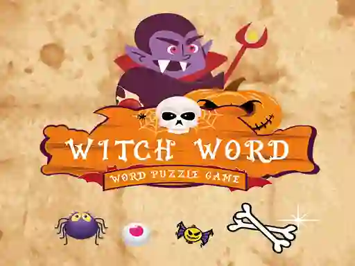 Juego Witch Word Halloween Puzzel Game en línea