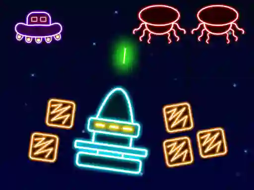 Juego Neon Invaders en línea