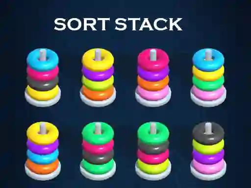 Juego Sort Stack color Hoop Game en línea