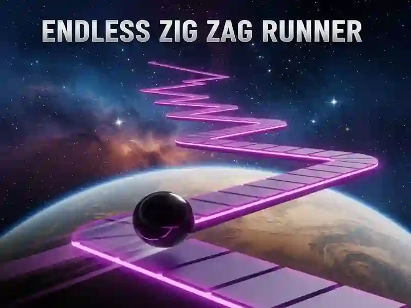 Juego Endless Zig Zag Runner en línea