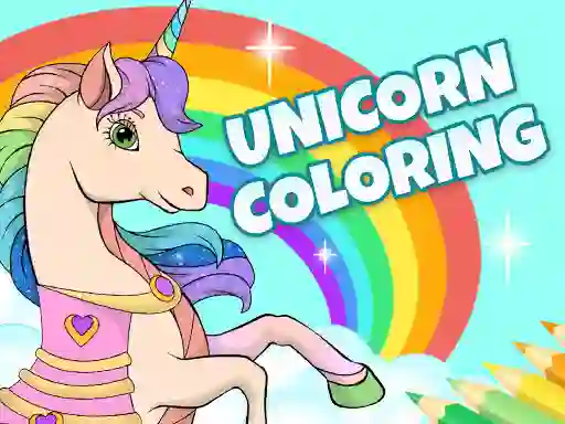 Juego Unicorn Dress Up Coloring Book en línea