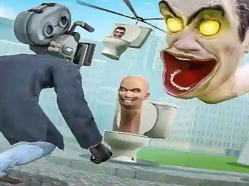 Juego Skibidi Toilet TopDown Survival en línea