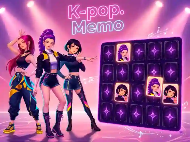 Juego K-pop. Memo en línea