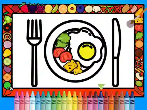 Juego Color and Decorate Dinner Plate en línea