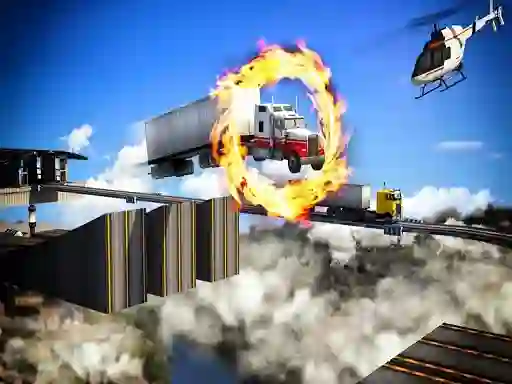 Juego Impossible Truck Driving Stunt Track Parking en línea