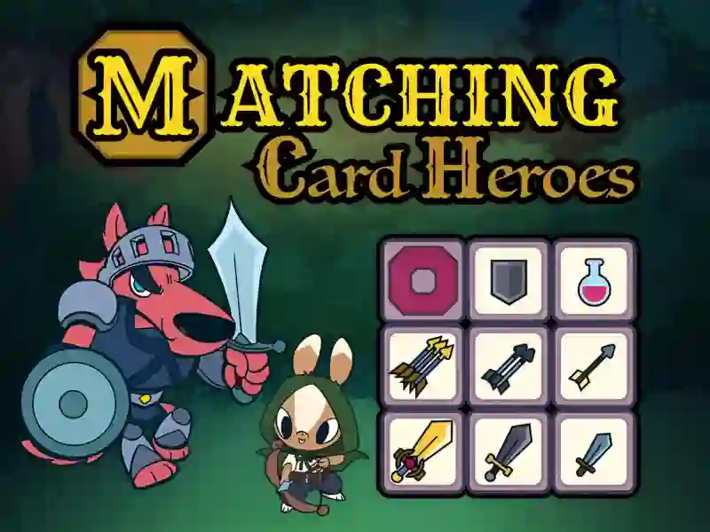 Juego Matching Card Heroes en línea