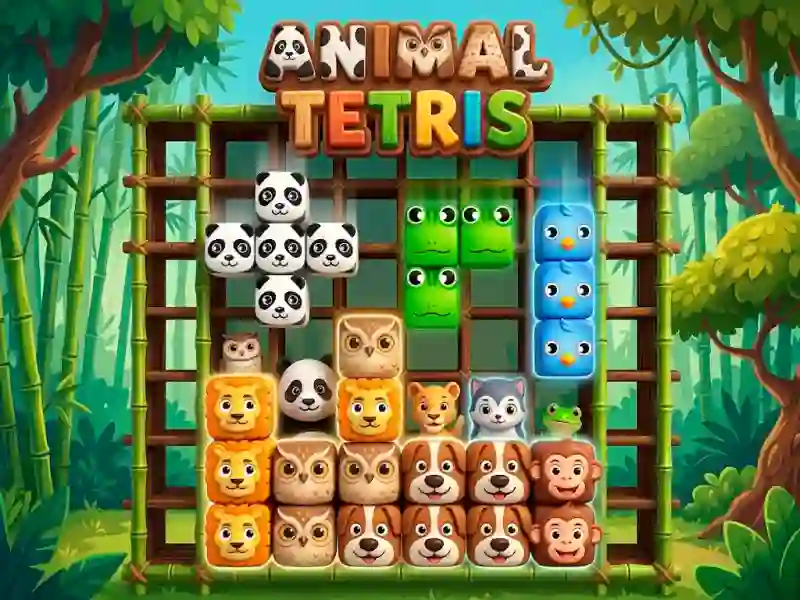 Juego Animal Tetris en línea