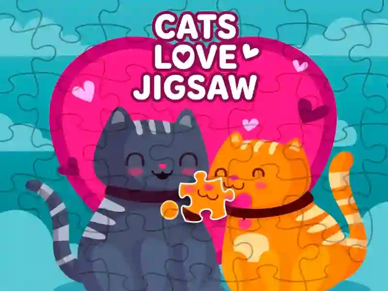 Juego Cats love jigsaw en línea