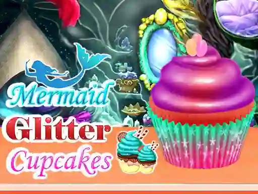 Juego Mermaid Glitter Cupcakes en línea