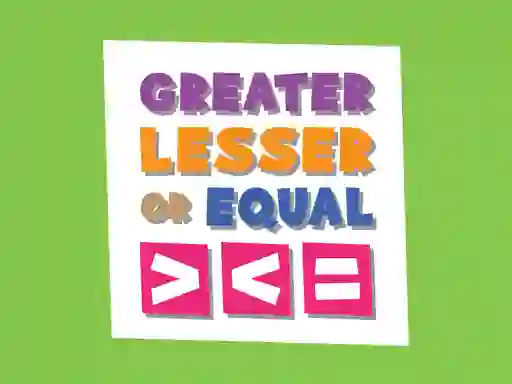 Juego Greater Lesser Or Equal en línea