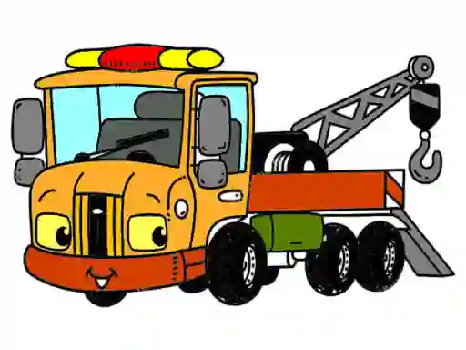Juego Tow Trucks Coloring en línea