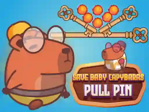 Juego Save Baby Capybaras Pull Pin en línea