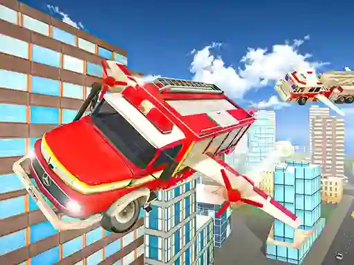 Juego Flying Fire Truck Driving Sim en línea