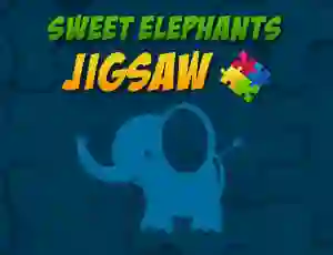 Juego Sweet Elephants Jigsaw en línea