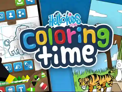 Juego Hello kids Coloring Time en línea