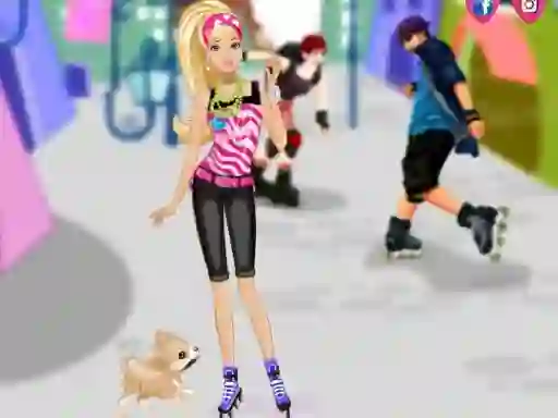 Juego Barbie on roller skates en línea