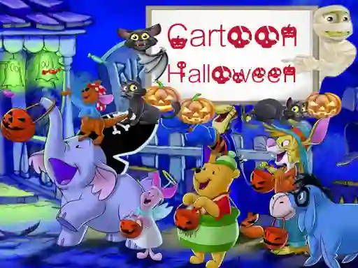 Juego Cartoon Halloween Slide Puzzle en línea