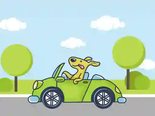Juego Animal Happy Drive Coloring en línea