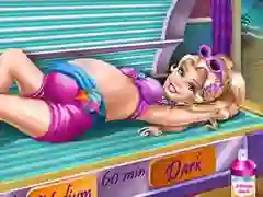 Juego Pregnant Princess Tanning Solarium en línea