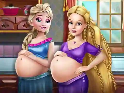 Juego Happy Princesses Pregnant BFFS en línea
