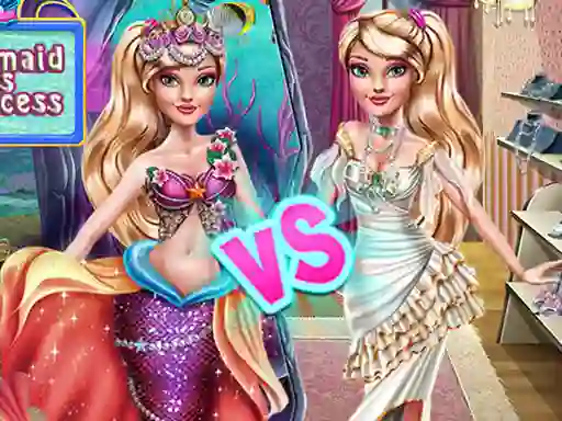 Juego Ellie Mermaid vs Princess en línea