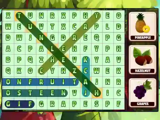 Juego Word Search Fruits en línea