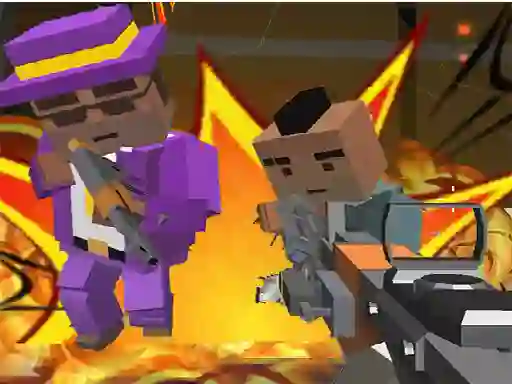 Juego Advanced Blocky Gangster Warfare en línea
