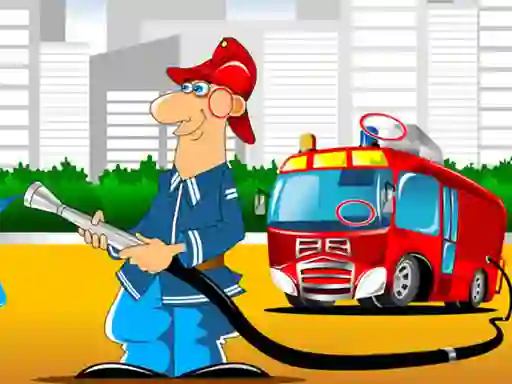 Juego Fire Trucks Differences en línea